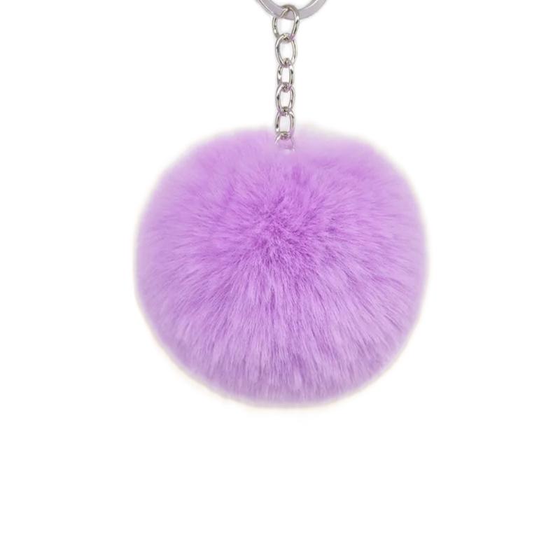 Furry Pom Pom Keychain Accessory - Stylish and Fun Keychain for Your Keys or Bag 5