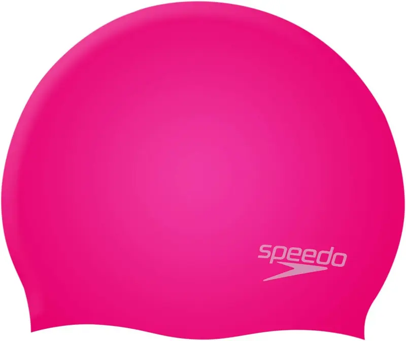 Junior Plain Moulded Silicone Swimming Cap 0