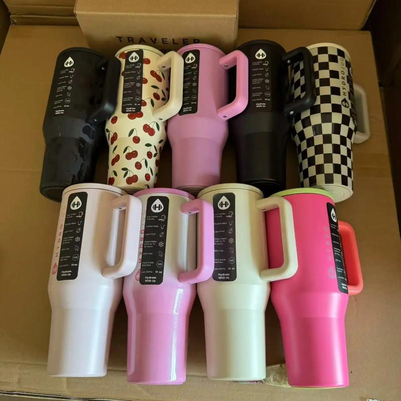 Product Introduction of HydroJug Tumbler 32OZ/40OZ Traveler Straw Lid Stainless Steel Vacuum Insulated Car Mug Double Wall Thermal Iced Travel 28