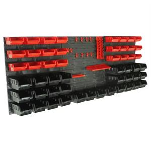 72pc Wall Storage Board Peg Set for Garage Bins Workshop Rack Shed Tool Organiser