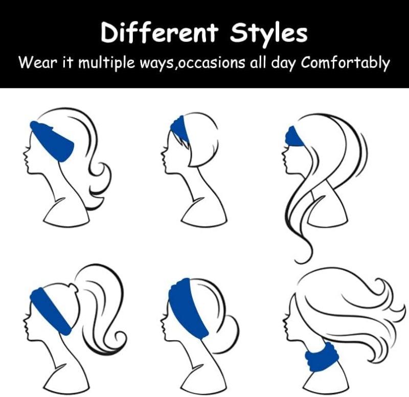 Product Introduction of （giveaway）Solid color High stretch headband Yoga Exercise Headband Hair accessories Absorbent Headband Headband with wide edge 17