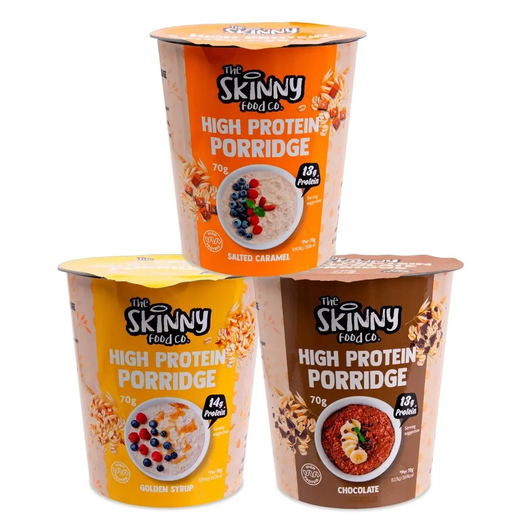 Skinny High Protein Porridge Pots - 14g Protein (3 Flavours)