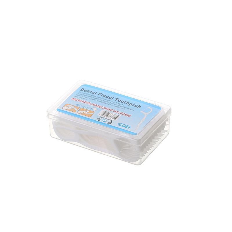 50 pieces of dental floss high tension toothpick portable arch ultra fine floss Joint cleaning and care flat line dental stick Oral Comfort 7