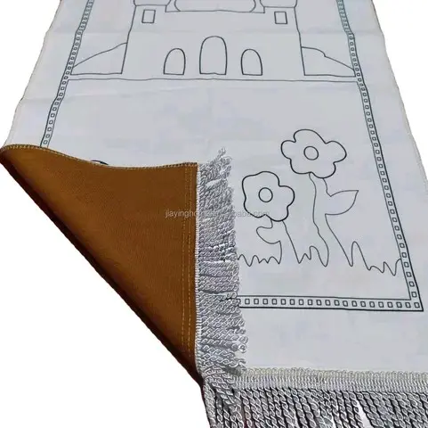 Colouring Prayer Mat set includes prayer mat, fabric coloured pencils, and a box. 6