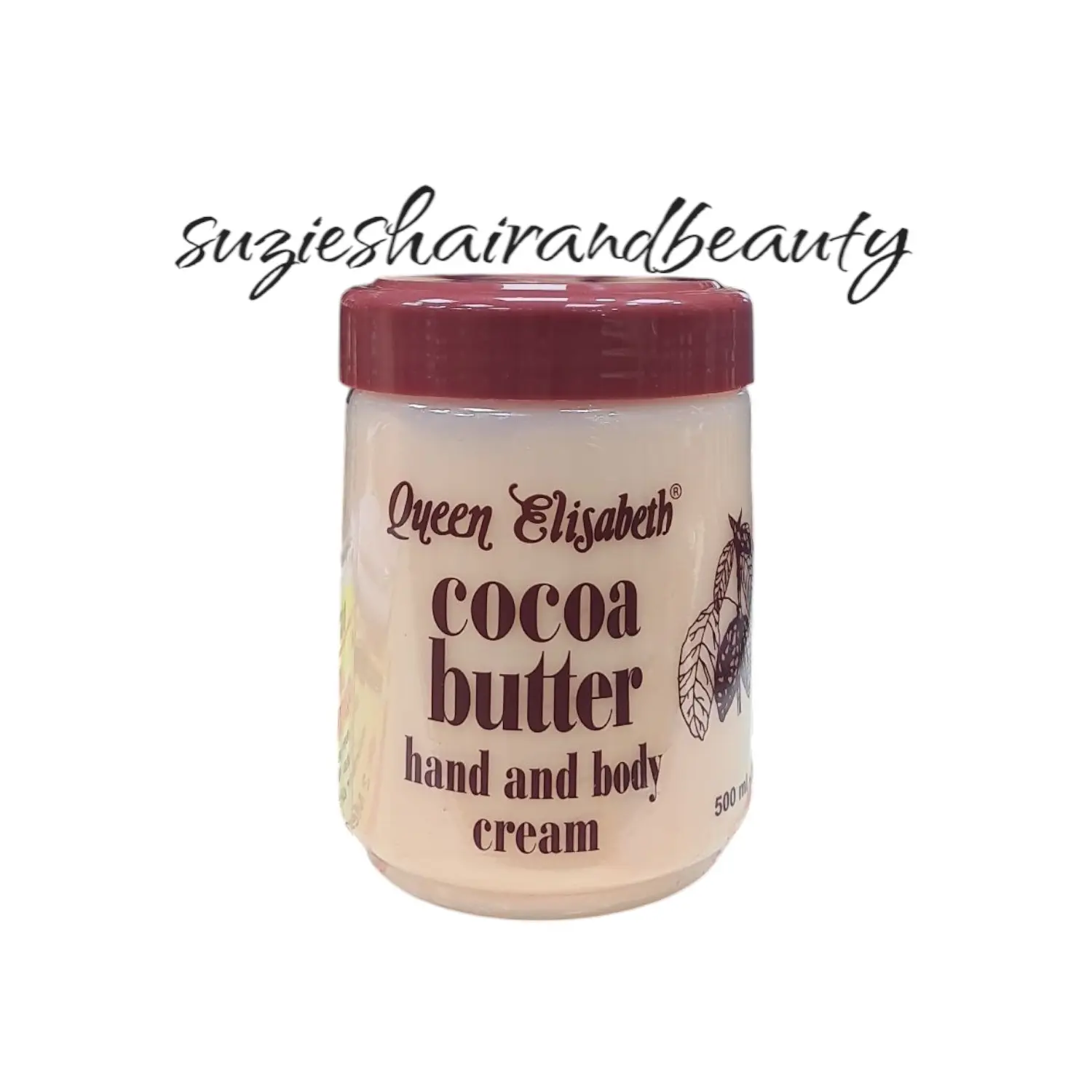 Queen Elisabeth Cocoa Butter Hand and Body Cream Moisturizers Cosmetic Skin Repair Hydrating Moisture FREE DELIVERY