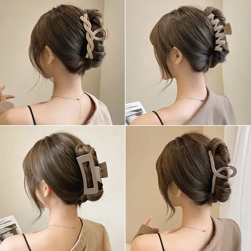 Simple plain Hollow Out design Hair Claw as mother's day gift,Fashionable Hair Accessories for Women & Girls 1