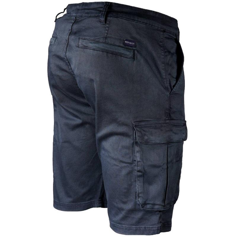 Mish Mash Cotton Stretch Twill Combat Shorts Navy 1