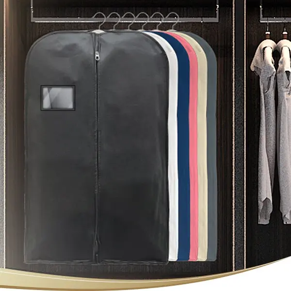 Wedcova Suit Covers for Men Pack Of 2 | Hanging Garment Bags | Travel Blazer & Jacket Bag | Clothes Storage Cover with Zipper | Suits Carrier Moth Proof Protector | 60 x 100cm (24'' x 40'') 2