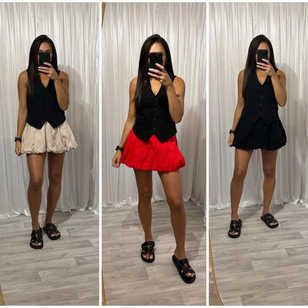 Kamara Puffball Hem Skirt Mini Skirt - Women's