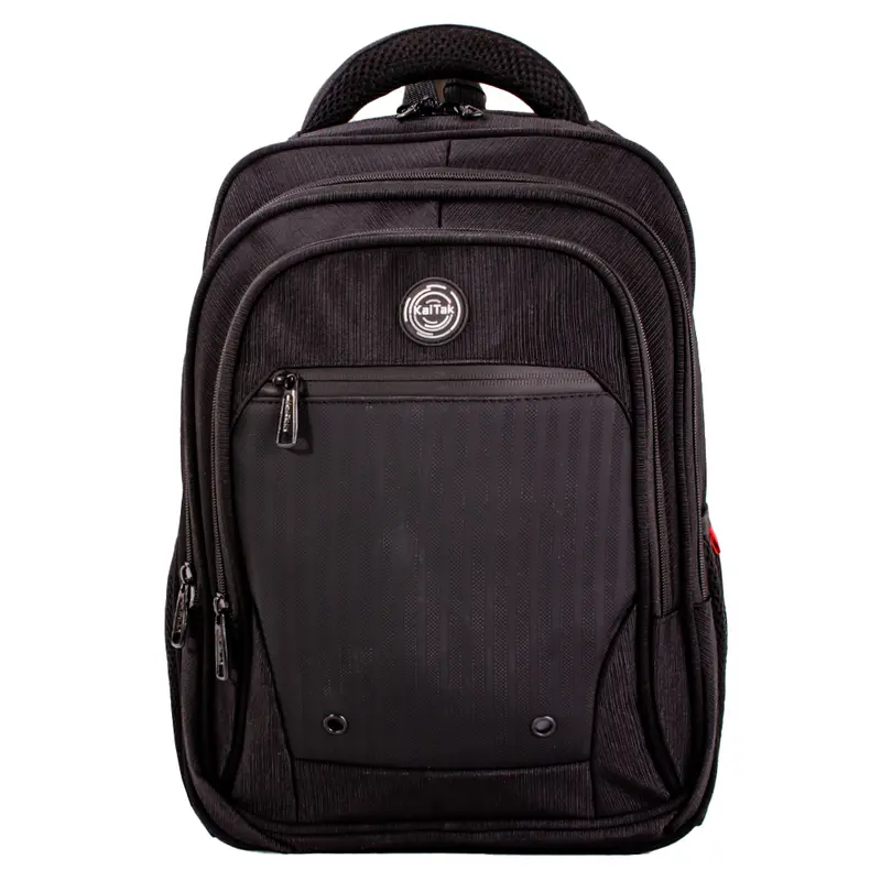 Lighteight Easyjet Pinstripe Bagpack Made With Polyester - Multi-compartment Office Backpack with Adjustable Straps and Bottle Pocket 3