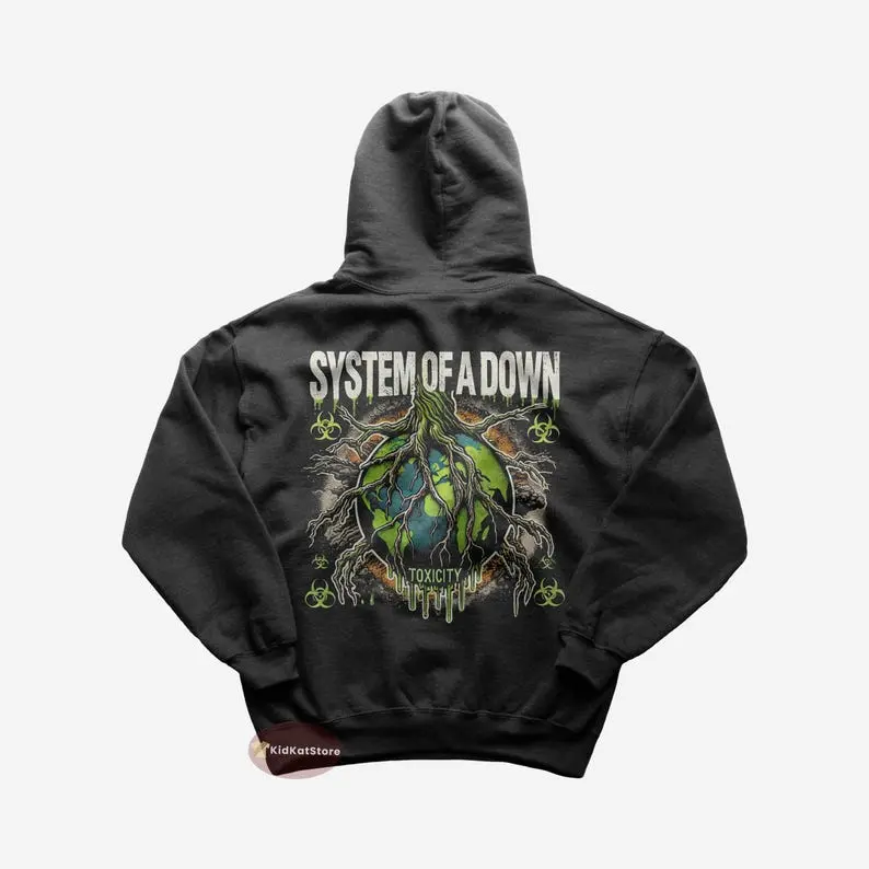 System of a Down  T-shirt, Sweatshirt, Hoodie - Toxicity - System of a Down Merch - Unisex Metal Hoodie - Gift for Metal Lovers - Premium Music Apparel 0