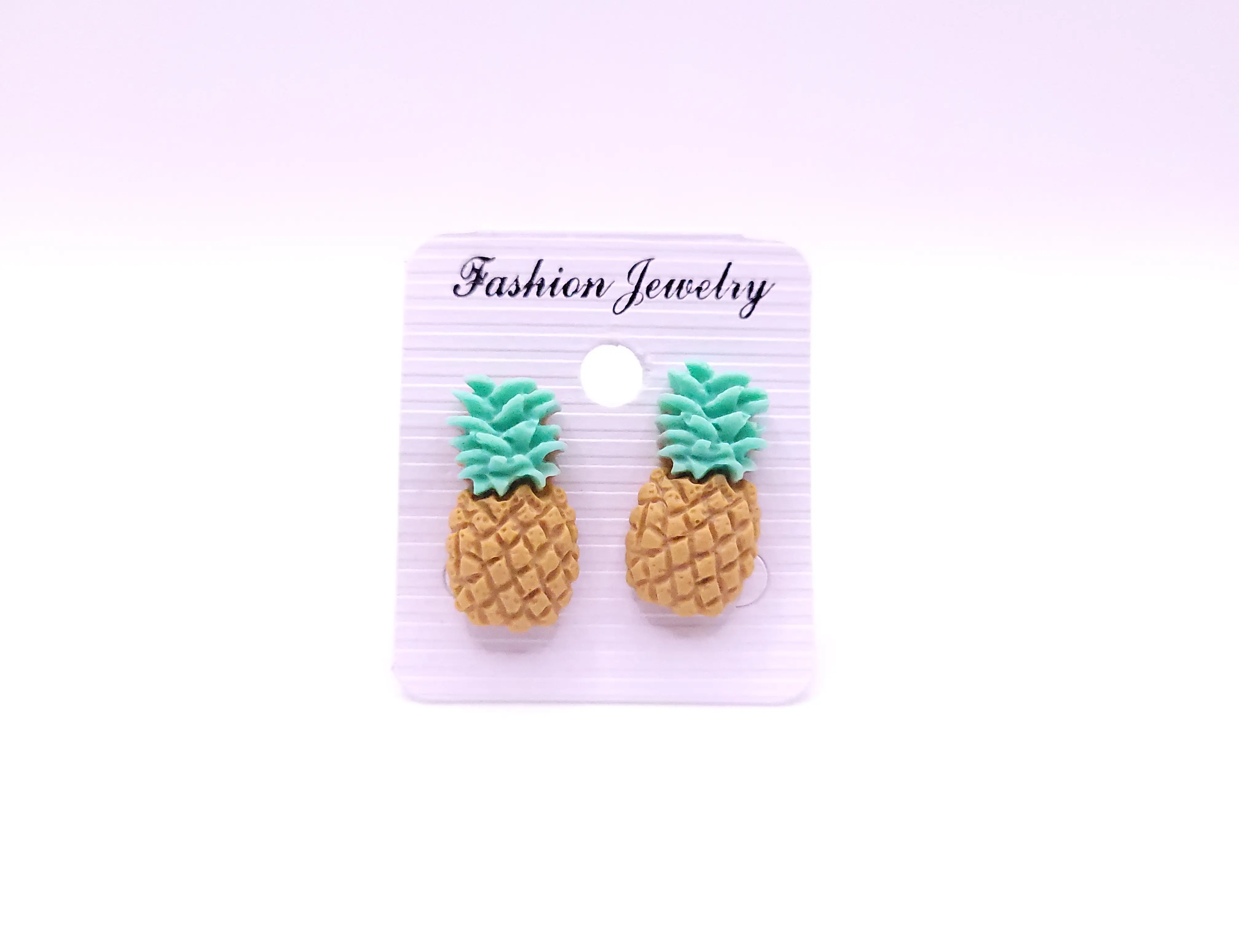 Earring Stunts - Fashionable and Colorful set of 3: pineapple, banana and paprika