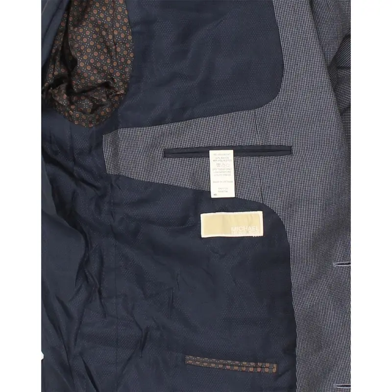 Pre-Owned Vintage MICHAEL KORS Mens Slim Fit 2 Button Blazer Jacket UK 46 3XL Navy Blue 3