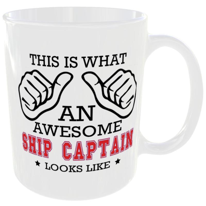 This is what an awesome Ship Captain looks like - gift mug 2