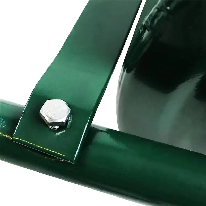 30L/38L/46L Heavy Duty Garden Grass Lawn Roller - Large Water or Sand Filled Drum, Galvanized Steel Construction, Scraper Bar & Collapsible Handle for Levelling Uneven Ground - Green (30 Liter) 4