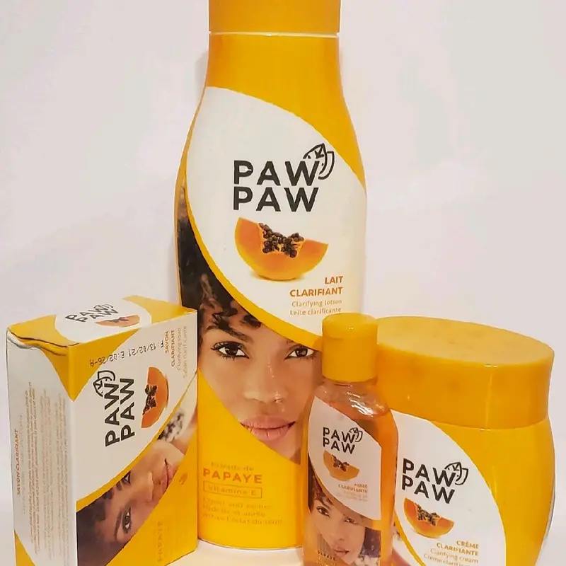 PawPaw Papaya  Beauty Body Care Set Lotion, Face Cream, soap, booster 5 1