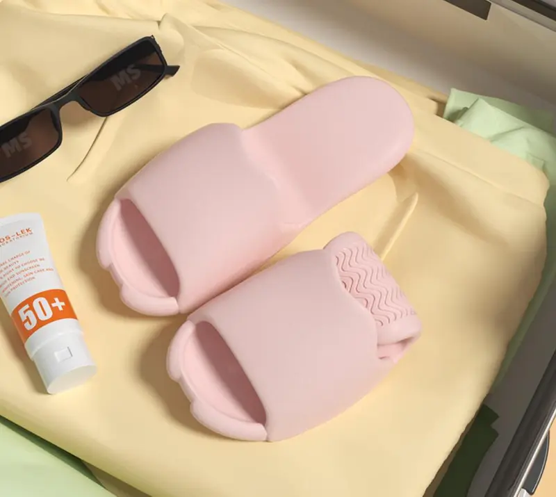 MasterBuy 996 Cute Travel Slipper Portable Foldable Slipper Non-Slip Quick Dry House Bathroom Shower Shoes Spa Gym Swimming Beach Sandals 1