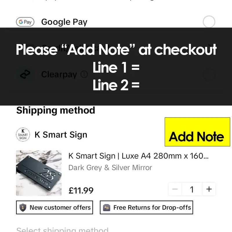 K Smart Sign | Paramount A5 200mm x 130mm | Contemporary House Signs Plaques Door Numbers 1 - 999 Personalised Name Plate Decor Aluminium WHITE UV hard ink print - scratch proof door number address plaques Stainless Steel 4