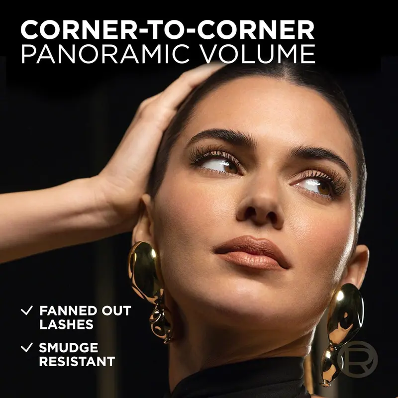 Volumising Brown Mascara, For Intense Volume and a Fanned Out Effect, 1.4x Bigger Looking Eyes, Clump-free Formula, Suitable for Sensitive Eyes, Volume Million Lashes Panorama Makeup Waterproof 1
