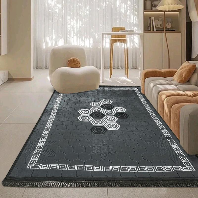 DIAMOND SHAPED GREEKY NON SLIP MACHINE WASHABLE GREEKY DESIGN SOFT 160X230CM AND 200X300CM 1