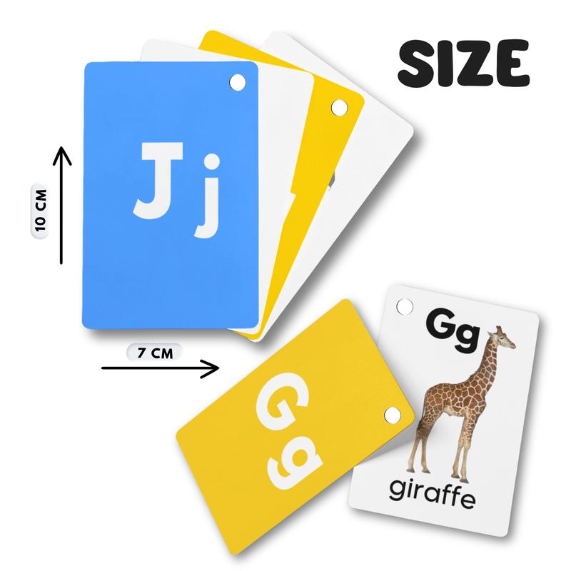 Alphabet Flash Cards for Kids, Early Learning First Word Cards for Preschhol Children and Toddlers 3
