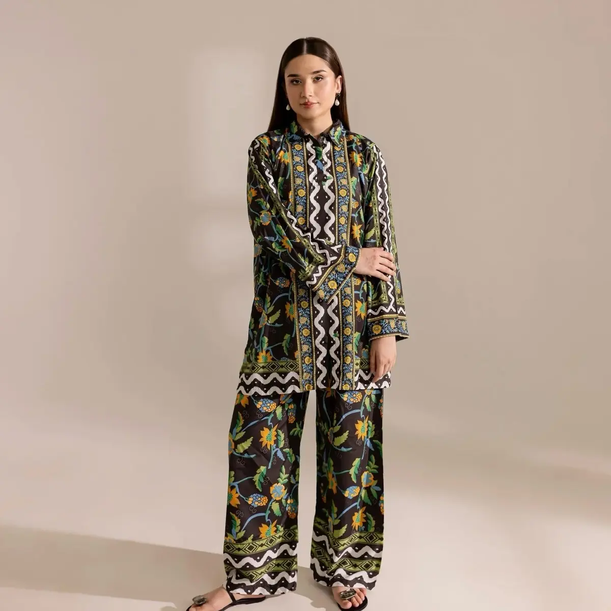 SilayiPret Crepe Printed 2PC Co-ord Set - LEEN