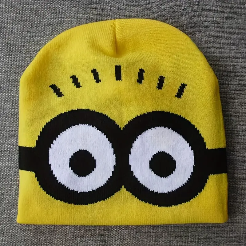 Knit Beanie and Gloves Set: Adorable Cartoon Winter Warmers, Perfect for Christmas, New Year, or Birthday Gifts 3