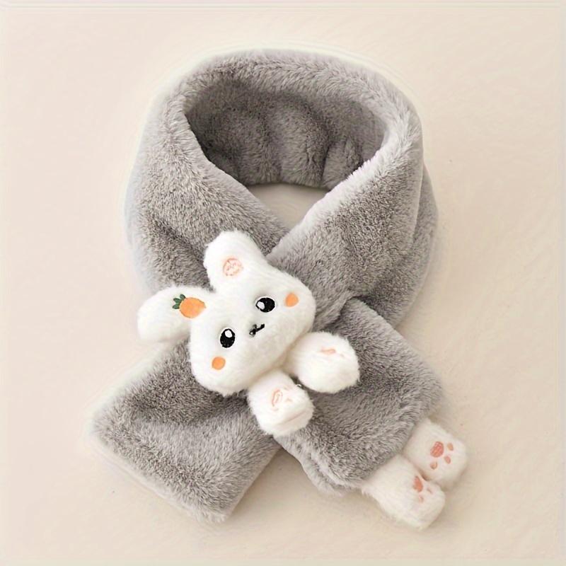bunny scarf kids - Cartoon Bunny Kids Scarf - Thickened Acrylic Knit, Breathable, Cute - Autumn/Winter - Girls 2-10 Years - Fashionable & Warm - Cuddle Up in Bunny Love 6
