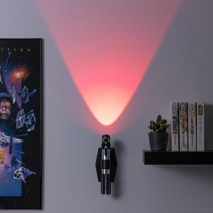 Star Wars Replica Red Darth Vader Lightsaber Wall Light - Officially Licensed, Collectible Mood Light Light For Fans, Battery Powered room and desk light