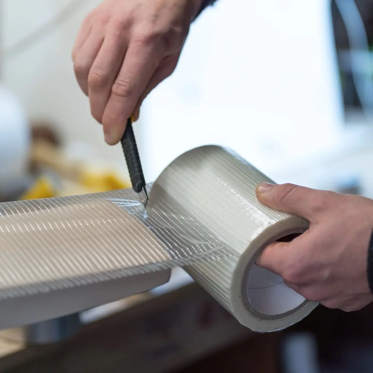 Professional Fibreglass Anti Scuff Facing Tape Roll 130mm x 50 Metres