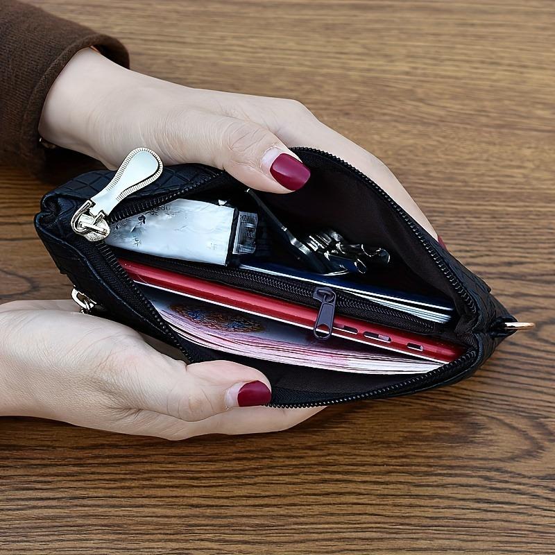 Product Introduction of Women's Argyle Quilted Clutch Bag, Multi Zipper Wristlet Bag For Phone & Coin, Fashion Handbag 4