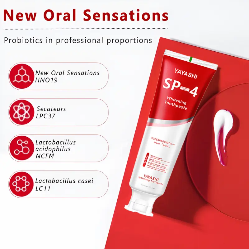 [A Must-Have] Yayashi SP-4 120g hydroxyapatite Toothpaste, Favored by Nearly 90% of Consumers, Keeps Your Breath Fresh and Mouth Clean. Oral Sensitive 7