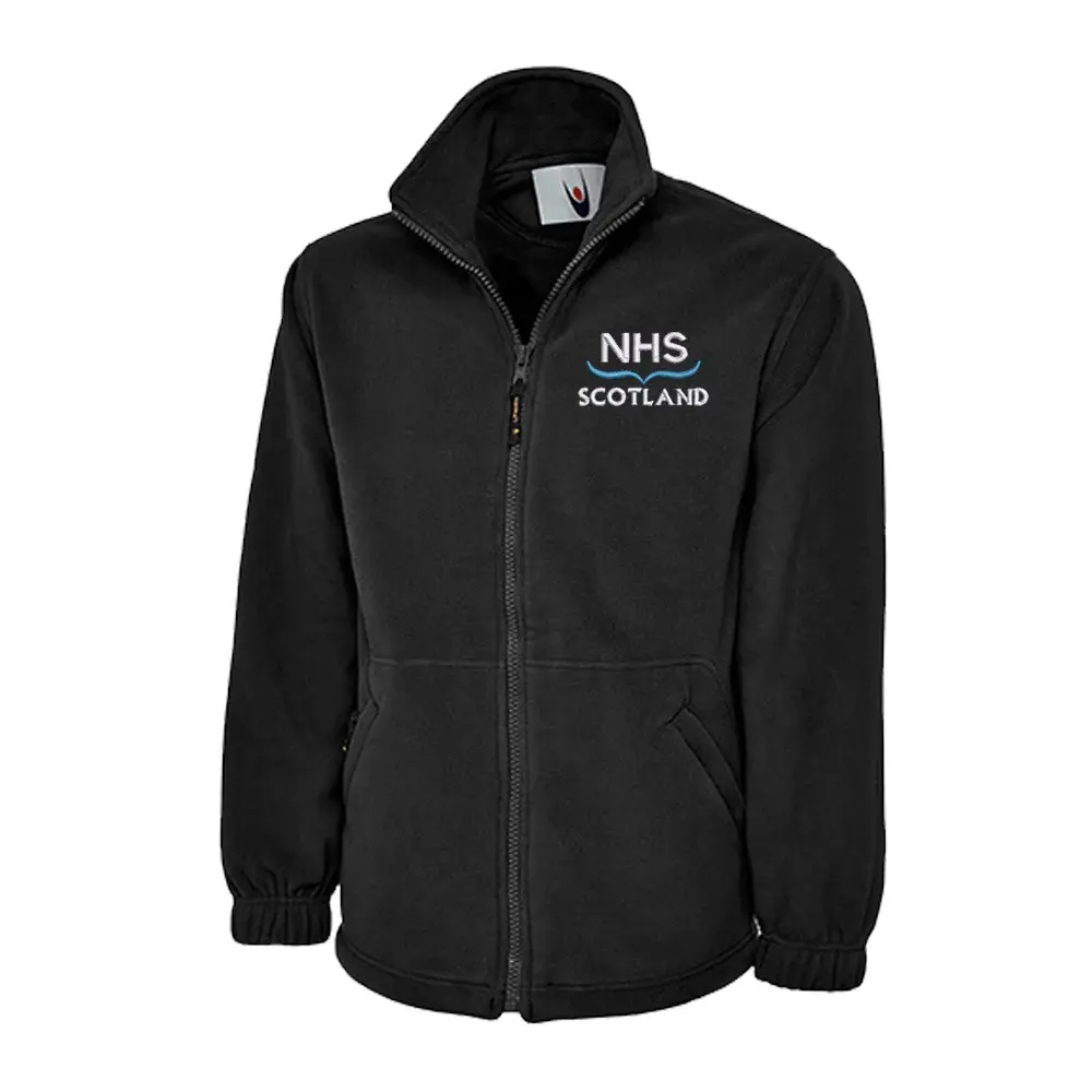 NHS Scotland Navy Micro Fleece Men's Women's Jacket - Coats, Menswear Unisex Premium