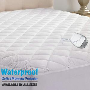 EXTRA DEEP WATERPROOF QUILTED MATTRESS PROTECTOR FITTED BED COVER & PILLOWCASES
