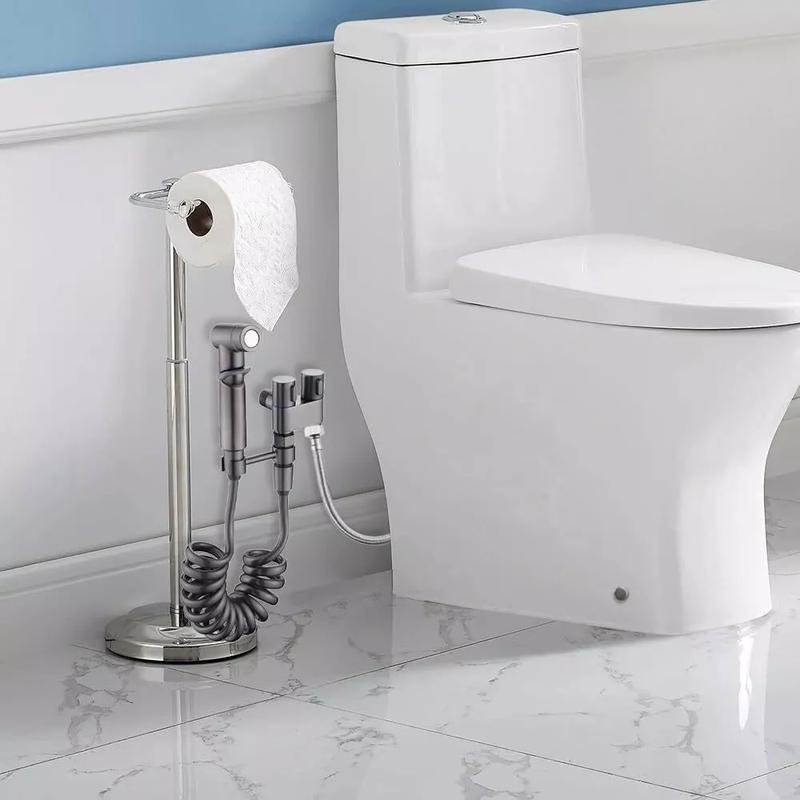 Product Introduction of High Pressure Bidet Sprayer Set with 2m Hose and Handheld Spray Gun for Bathroom - Cover, Bathroom Fixtures for Feminine Wash, Baby Wash, Essentials Upside Down Peri Bottle, Cleaning Supplies, Summer for Gift,  Bathroom Accessories 24