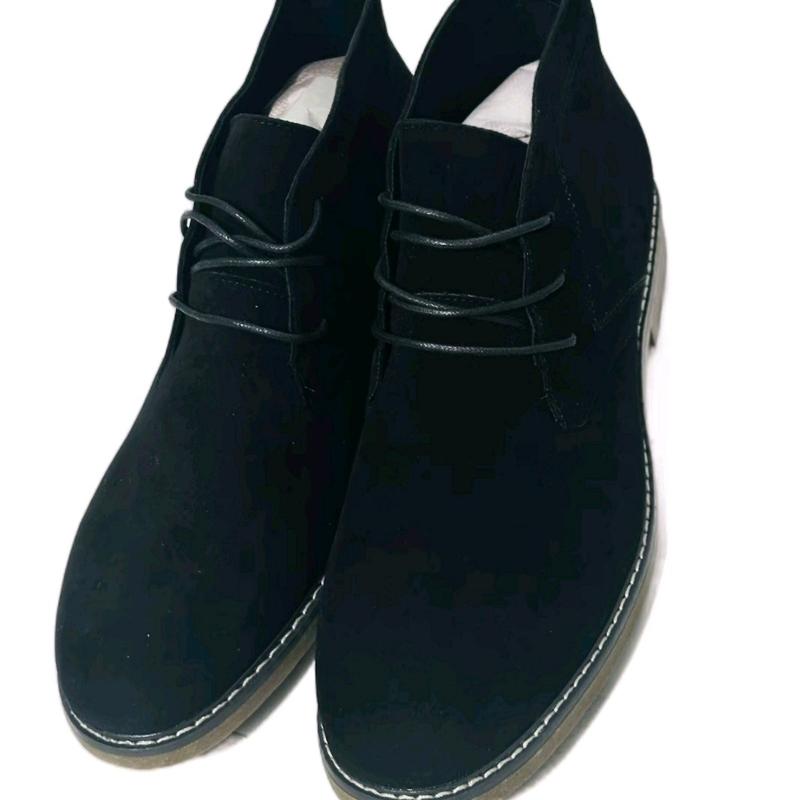 Mens Lace Up boots Faux Suede Fashion Shoes Footwear Comfort Flat Boy Stylish Design Casual Closed Walking Shoes 8