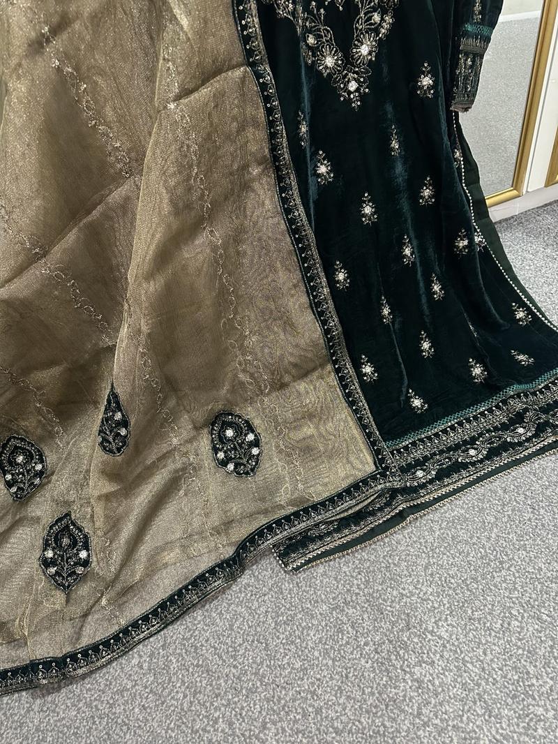 Product Introduction of LUXURIOUS 3 piece premium micro velvet suits - H fashion by Bin Hameed Womenswear 26
