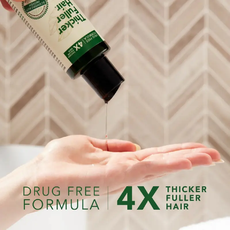 Thicker Fuller Hair Thickening Serum for All Hair Types, with Mongongo Oil and Green Coffee, 5 fl oz 4
