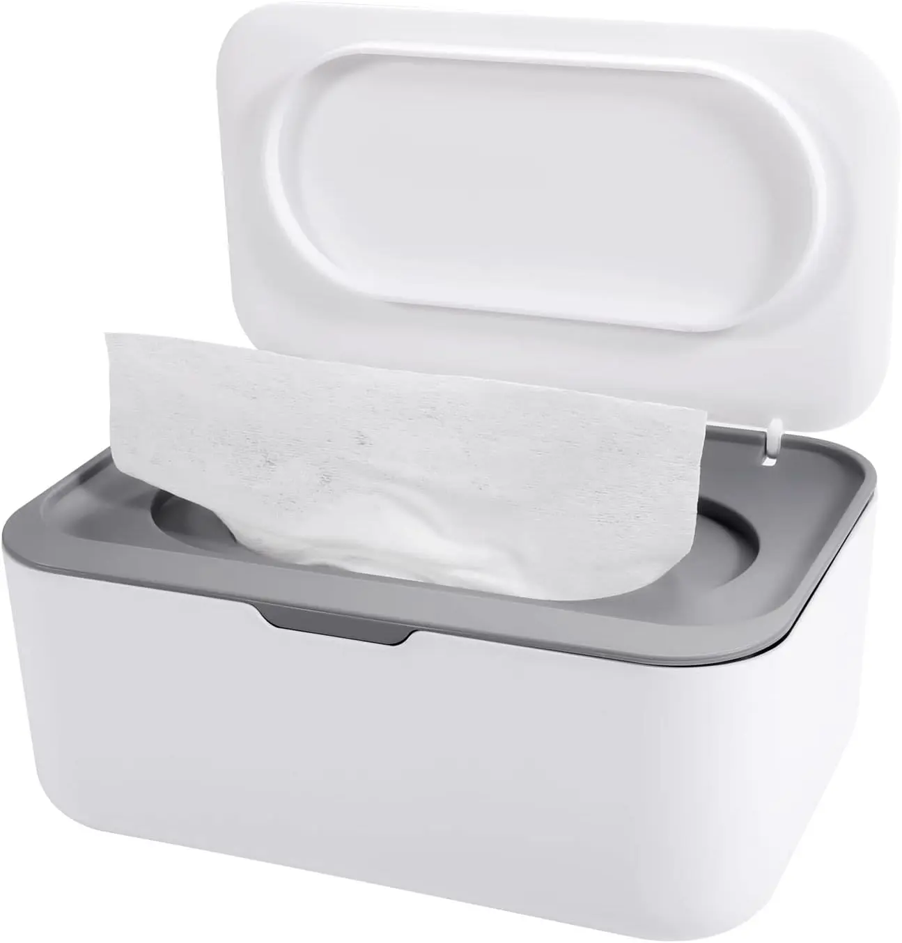 Wipes Dispenser Case, Baby Wet Wipes Box Tissue Storage Box Case with Lid Seal Dry Wet Toilet Paper Case Holder Plastic Napkin Box Organiser Keep Wipes Fresh for Home Bathroom Nursery Car Office