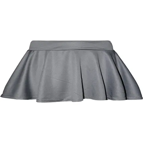Girls Kids Children Flared High Waisted Short Mini Skater Swing School Skirt 1