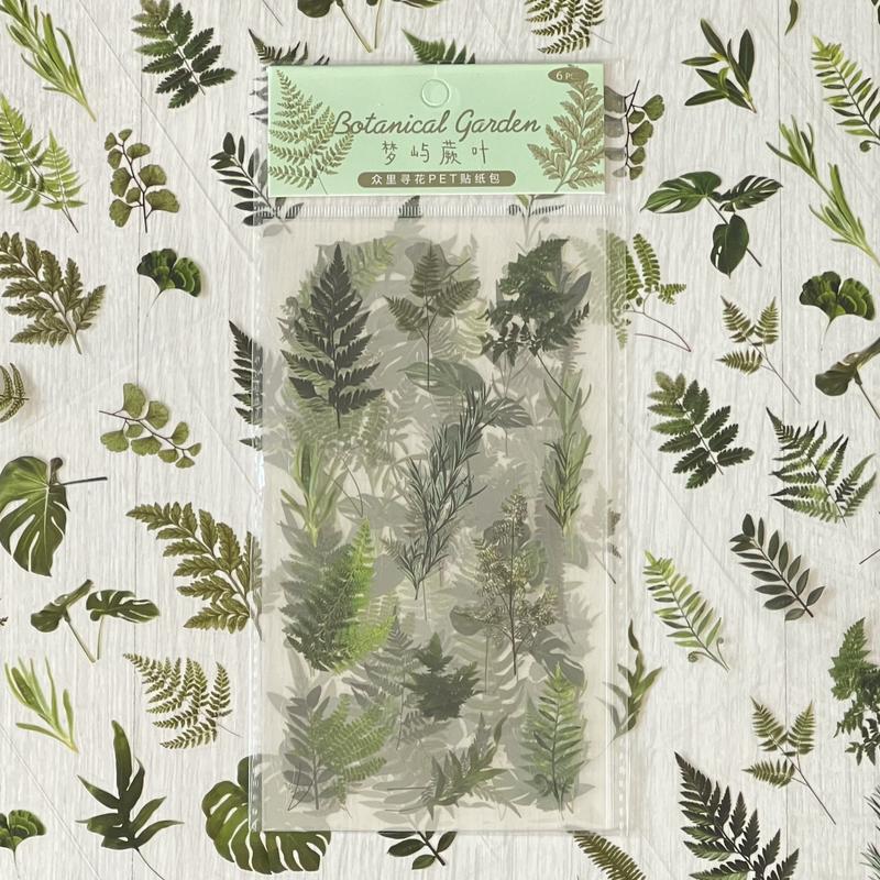 Floral PET Stickers | 6-Sheet Pack | For Journaling or Scrapbooking 8