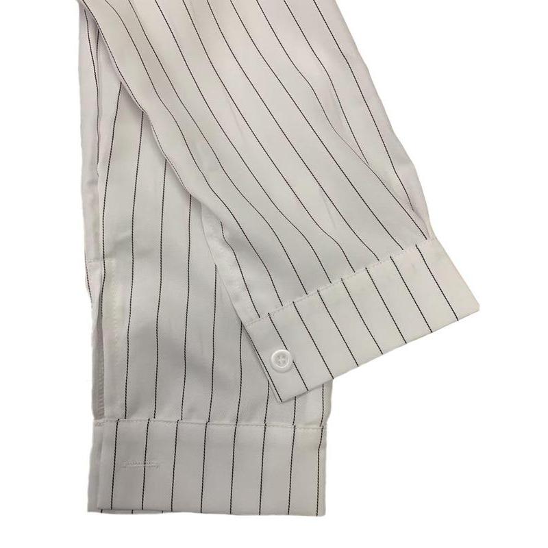Women's Striped Print Button Front Pocket Long Blouse, Casual Drop Shoulder Long Sleeve Top for Summer, Ladies Clothes for Daily Wear 5