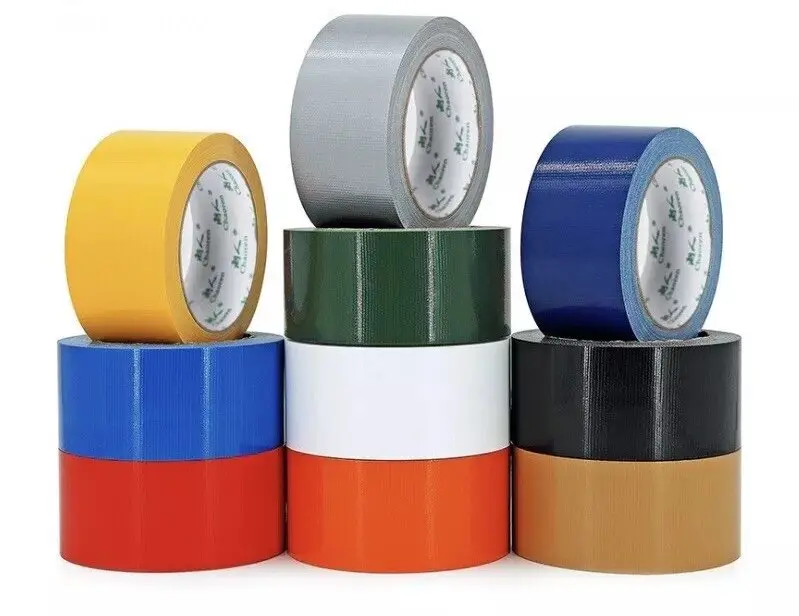DUCT TAPE 6 Rolls Colours Grey, Black, Green, Blue, Yellow, Red; Each Roll 48mm x 10meters Handy Gaffer Cloth Tape