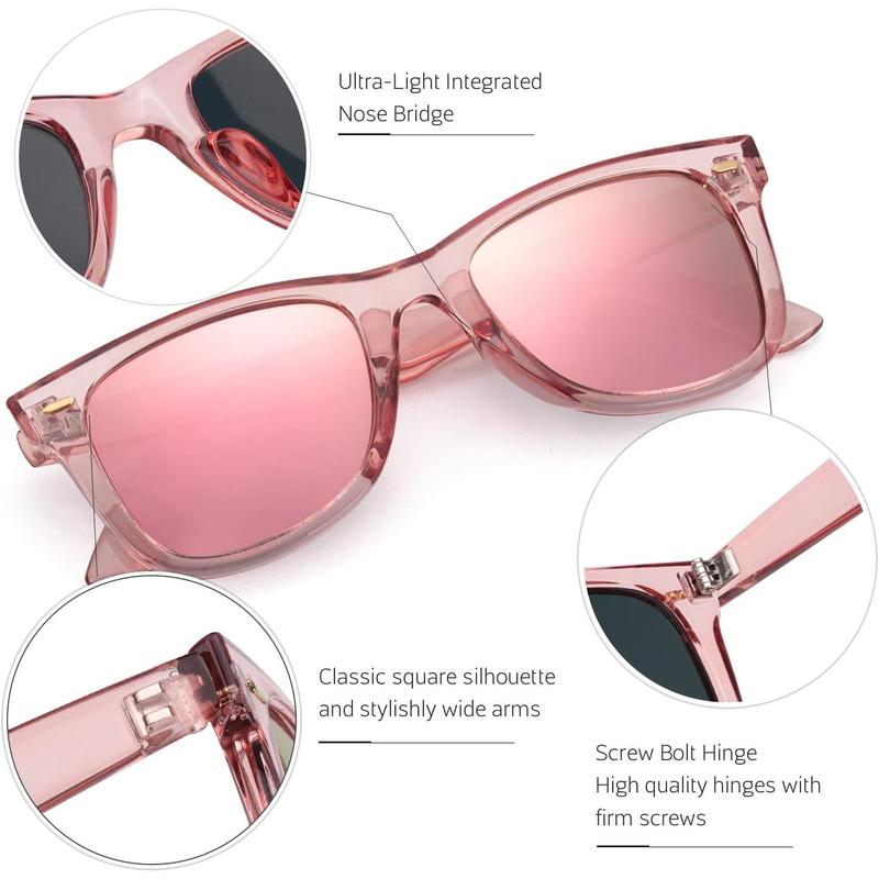 Myiaur Fashion Sunglasses Womens Polarised, Mirror Ladies Sunglasses Anti Glare 100% UV Protection Gift for Festivals 5