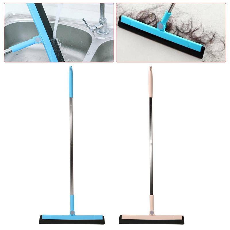 Floor Squeegee Wet Room Tile Cleaning Foam Wiper Extendable Handle Broom For Home cleaning, viral scrubbrush 4