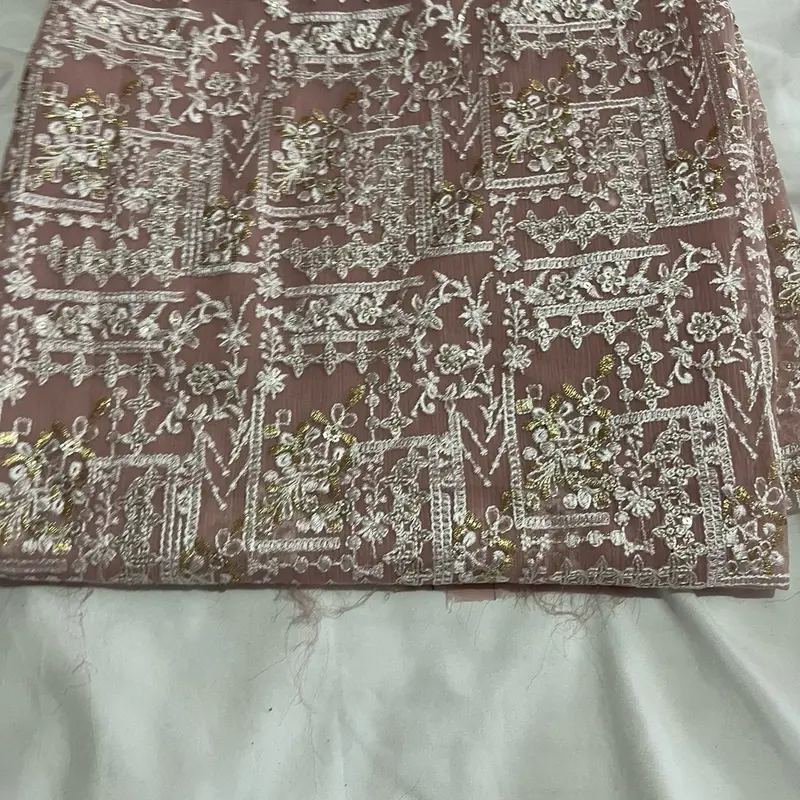 Chiffon 4pc Suite with Beautiful Thread Work for Women's Casual Wear - Womenswear 6