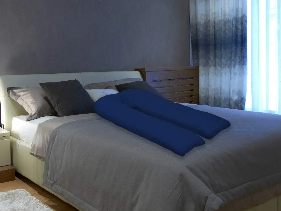 U-Shaped Pillow Case 9ft  100% Poly Cotton Maternity Orthopaedic Support