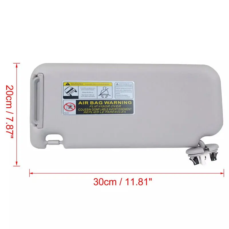 Car Auto Sun Visor Right Side Gray Fit Toyota RAV4 2006-2013 74320-42501-B3 3