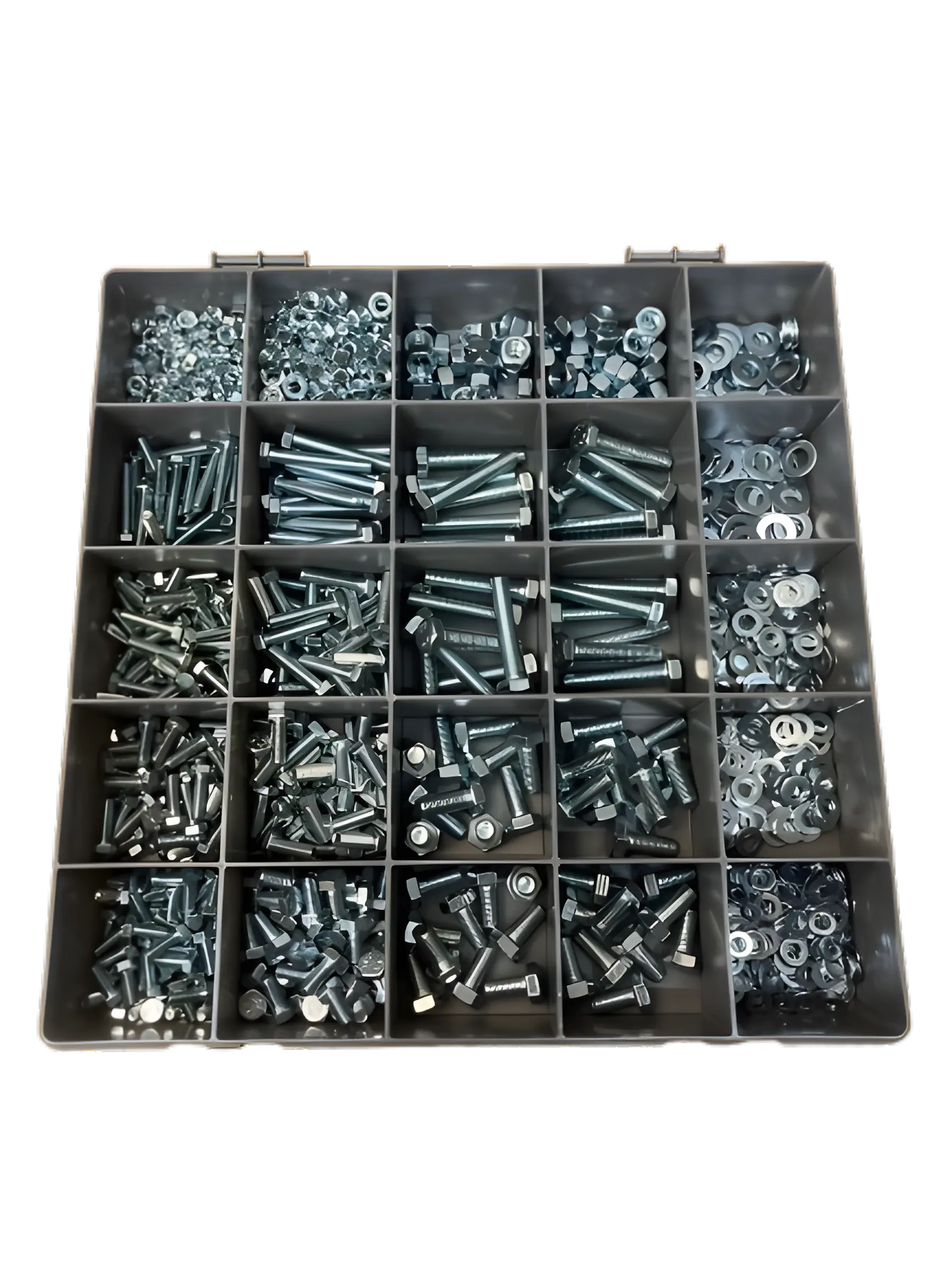 1125 Piece M5 M6 M8 Zinc Kit Grade 8.8 Assorted Kit Nuts, Washers And Setscrews fasteners