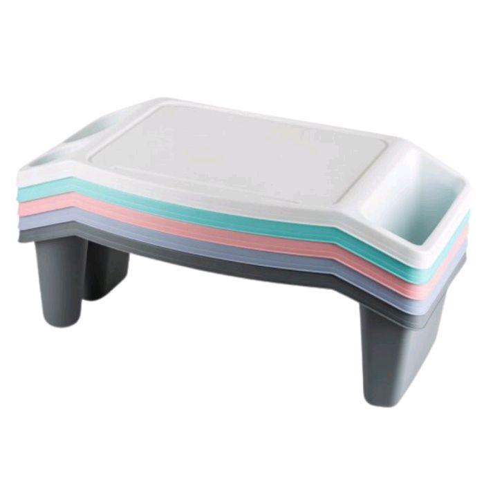 Laptop Activity Table Lightweight Portable with Cup Holder For Tablet, Reading 0